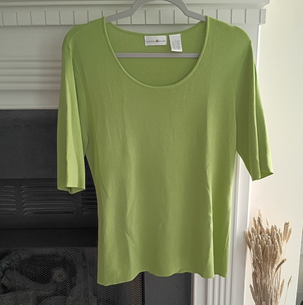 Adult Preswick & Moore L Green Viscose Shirt